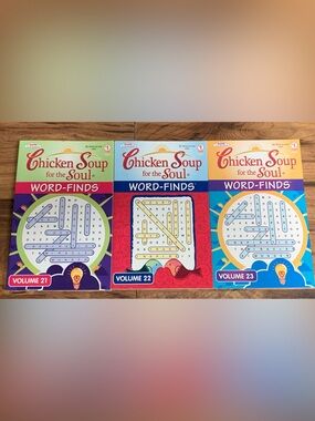 Lot of 3 Kappa Chicken Soup For The Soul Quotes To Inspire Word-Finds 2009